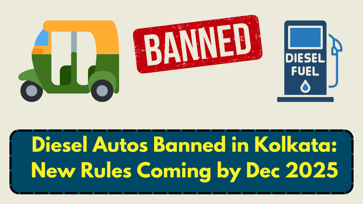 Diesel Autos Banned in Kolkata: New Rules Coming by Dec 2025