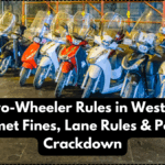 2025 Two-Wheeler Rules in West Bengal – Helmet Fines, Lane Rules & Police Crackdown