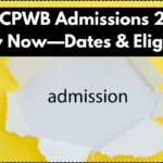 MBMCPWB Admissions 2025: Apply Now—Dates & Eligibility