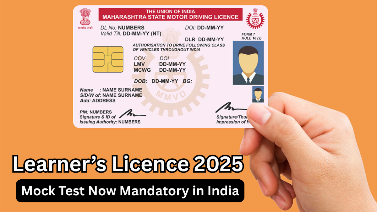 Learner’s Licence 2025 – Mock Test Now Mandatory in India